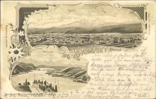 Litho Klagenfurt in Kärnten, Panorama, Wörthersee