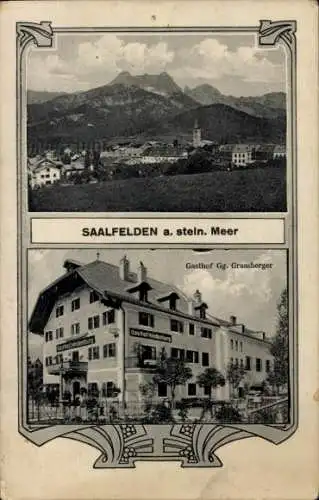 Ak Saalfelden am Steinernen Meer in Salzburg, Gasthof Gg. Grassberger