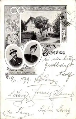 Ak Wien 19 Sievering, Eigenbau-Weinschank, Anton Prause