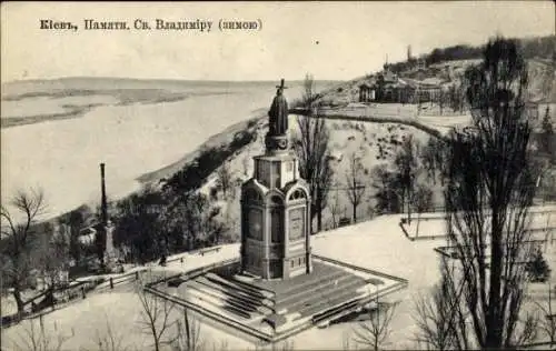 Ak Kiev Kiew Киев Ukraine, Denkmal sw. Wladimir