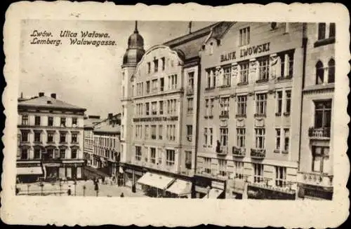 Ak Lwiw Lwów Lemberg Ukraine, Walowagasse, Bank