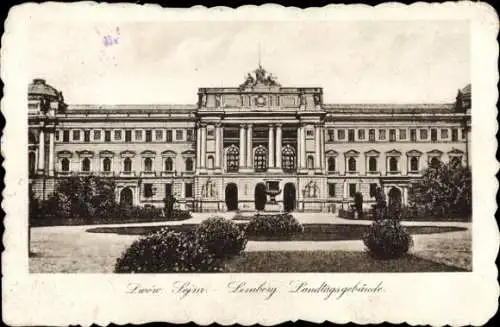 Ak Lwiw Lwów Lemberg Ukraine, Landtagsgebäude
