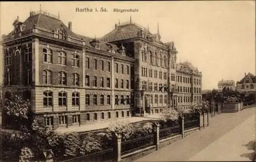 Ak Hartha in Sachsen, Bürgerschule