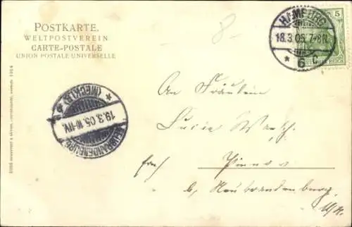 Ak Hamburg Altona, Erinnerung Kaiser Manöver 09.1904, Museum, Kaiser Wilhelm II