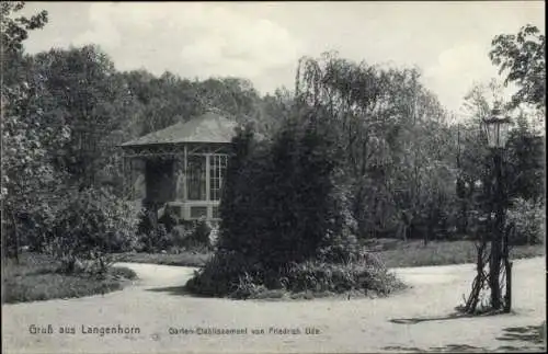 Ak Hamburg Nord Langenhorn, Gartenetablissement