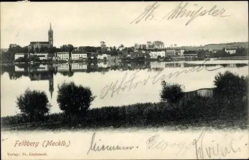 Ak Feldberg in Mecklenburg, Totalansicht