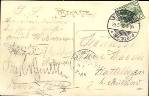 Ak Feldberg in Mecklenburg, Totalansicht