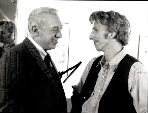 Ak Schauspieler Horst Tappert, Schauspieler Rufus Beck, Portrait, Autogramm, Derick