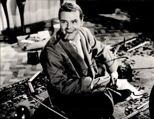 Ak Schauspieler O.W. Fischer, Portrait, Autogramm, Filmszene und das am Montagmorgen