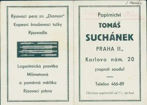 Stundenplan Tomas Suchanek, Prag, Stifte, Zirkel