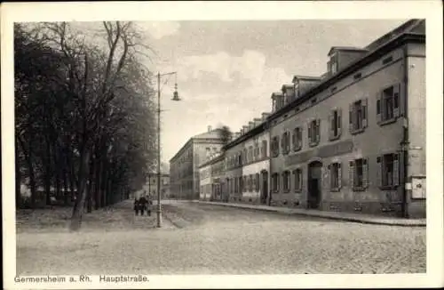 Ak Germersheim am Rhein, Hauptstraße