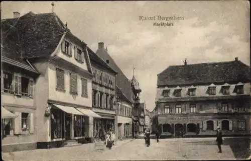 Ak Bad Bergzabern an der Weinstraße Pfalz, Marktplatz