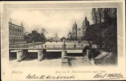 Ak München, Maximiliansbrücke