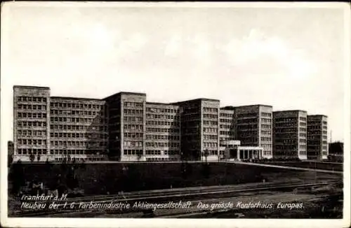 Ak Frankfurt am Main, Neubau der I. G. Farbenindustrie-AG, Kantorhaus