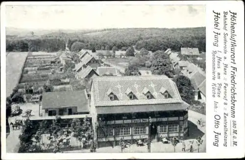 Ak Friedrichsbrunn Thale im Harz, Hotel Otto Jung