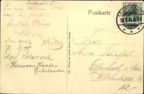 Ak Eulbach Michelstadt im Odenwald, Graf Georg Albrecht mit erlegten Achtzehnender