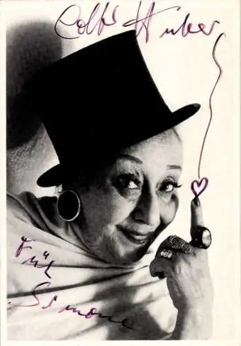 Ak Schauspielerin und Sängerin Lotti Huber, Portrait, Autogramm