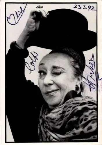 Ak Schauspielerin und Sängerin Lotti Huber, Portrait, Autogramm