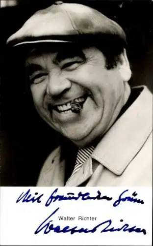 Ak Schauspieler Walter Richter, Portrait, Autogramm