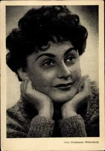 Ak Schauspieler Edith Eisendick, Portrait, Sängerin