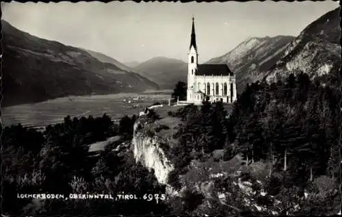 Ak Locherboden Tirol, Kirche, Oberinntal, Weitblick