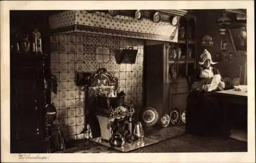 Ak Volendam Nordholland Niederlande, Volendamer Tracht