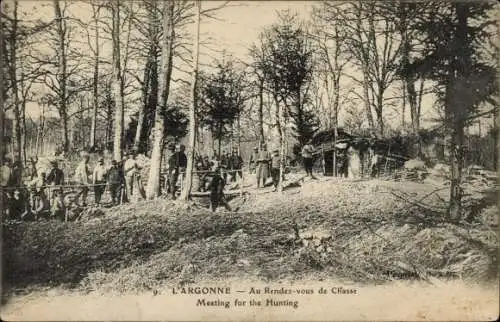 Ak L'Argonne, beim Jagdtreffen, I WK