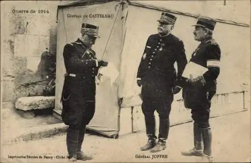 Ak General Noel de Castelnau, Joseph Joffre, I WK