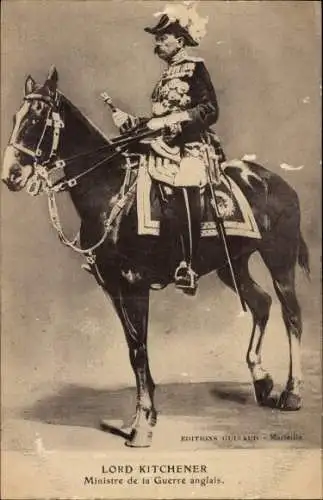 Ak Lord Kitchener, englischer Kriegsminister