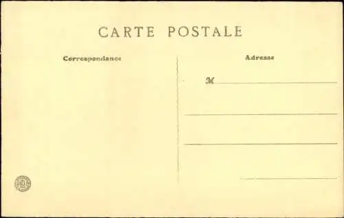 Ak Erste-Hilfe-Station an der elsässischen Front, Unterschlupf für Krankenträger, I WK