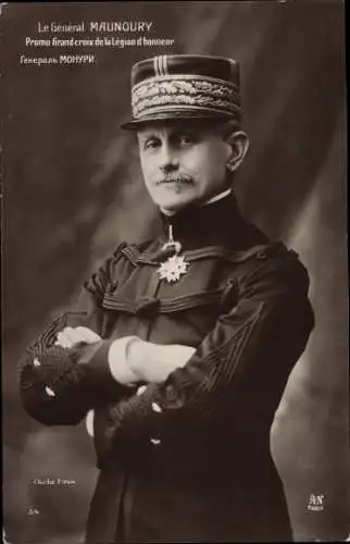 Ak Général Michel Joseph Maunoury, Portrait, Uniform, Orden
