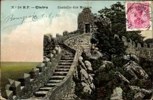 Ak Sintra Cintra Portugal, Castello dos Mouros