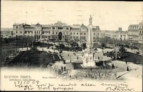 Ak Buenos Aires Argentinien, Plaza Victoria