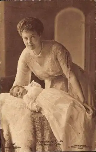 Ak Kronprinzessin Cecilie von Preußen, Tochter Prinzessin Cecilie, Liersch 7905