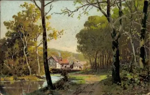 Künstler Ak Kämmerer, Robert, Ortschaft