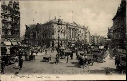 Ak West End London City England, Piccadilly Circus