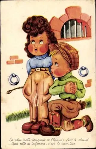 Ak Die edelste Errungenschaft des Menschen ist das Pferd