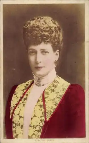 Ak Alexandra von Dänemark, Königin von Großbritannien, Portrait