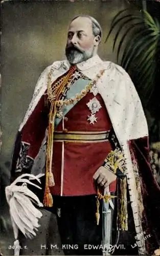 Ak König Edward VII von Großbritannien, Portrait