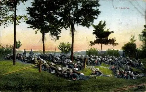 Ak Deutsche Soldaten in Uniformen, Reserve