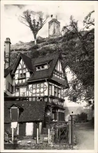 Ak Falkenstein Königstein im Taunus, Fachwerkhaus, Turm