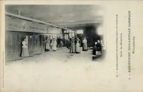 Ak Carspach Karspach Elsass Haut Rhin, Kneippsche Heilanstalt, Wandelbahn