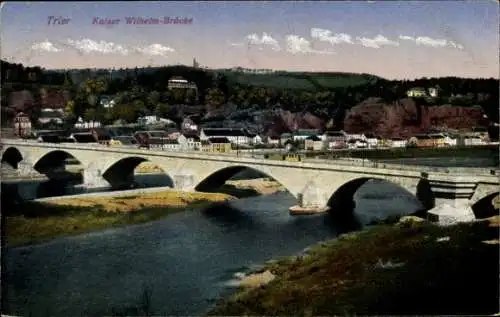 Ak Trier an der Mosel, Kaiser Wilhelm-Brücke