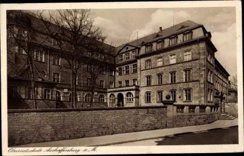 Ak Aschaffenburg in Unterfranken, Oberrealschule