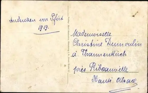 Ak Ferrette Pfirt Elsass Haut Rhin, Vue générale