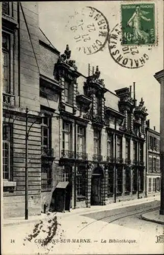 Ak Châlons-sur-Marne, Die Bibliothek