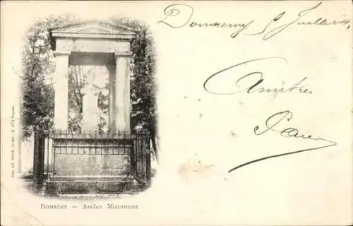Ak Domrémy la Pucelle Lothringen Vosges, Altes Denkmal