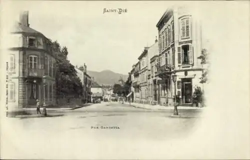 Ak Saint Dié des Vosges, Rue Gambetta