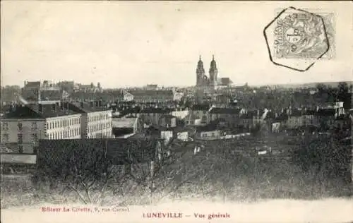 Ak Luneville Meurthe et Moselle, Gesamtansicht