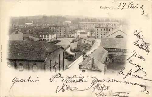 Ak Verdun Meuse, Quartiers d'Anthouard, Villars